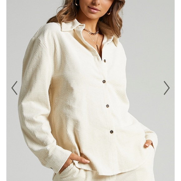 LIONESS NIKITA CORD BUTTON UP SHIRT - Picture 6 of 7